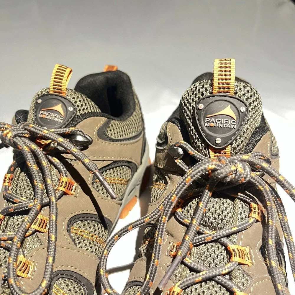 Pacific Mountain Crestone Men's Hiking Shoes US 6 Brown Black Orange PM005501231